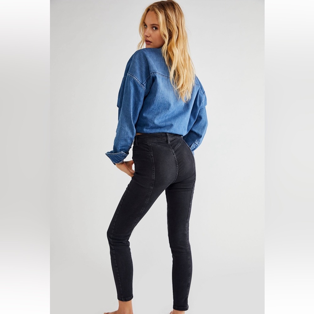 free people black skinny jeans